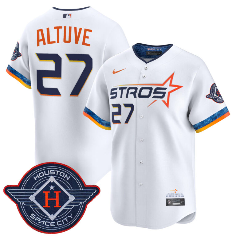 Men Houston Astros #27 Altuve white 2025 City Connect Vapor Premier Limited Jersey